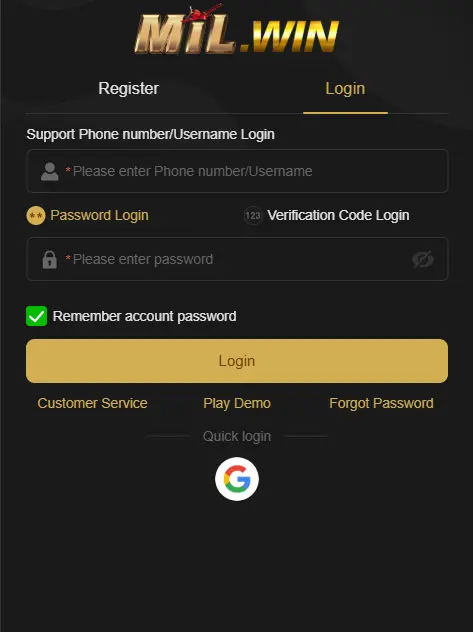 Mil Win Login